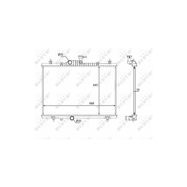 Kylare, motorkylning Nrf 58394 NRF Kylare, motorkylning Nrf 58394 NRF