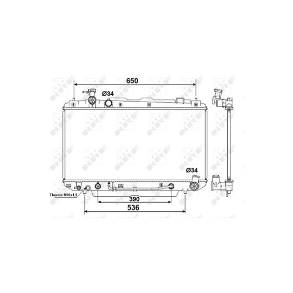 Kylare, motorkylning Nrf 58415 NRF Kylare, motorkylning Nrf 58415 NRF