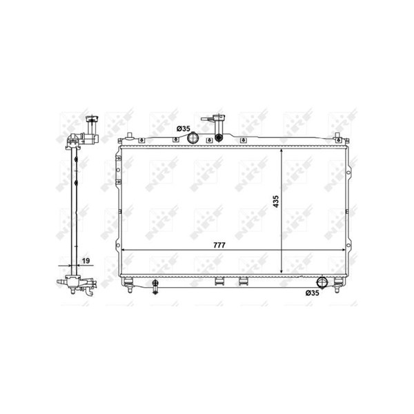 Kylare, motorkylning Nrf 58420 NRF Kylare, motorkylning Nrf 58420 NRF
