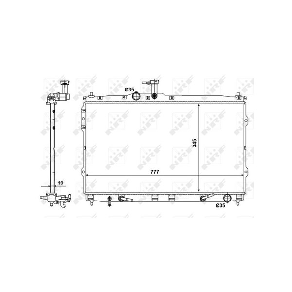 Kylare, motorkylning Nrf 58421 NRF