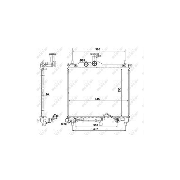 Kylare, motorkylning Nrf 58425 NRF Kylare, motorkylning Nrf 58425 NRF