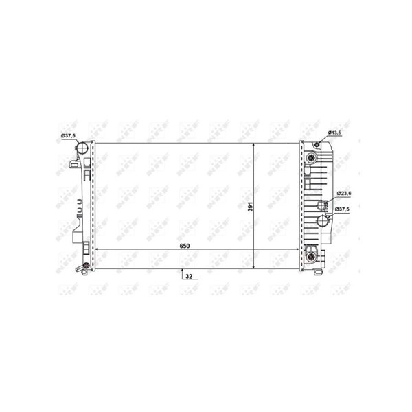 Kylare, motorkylning Nrf 58440 NRF