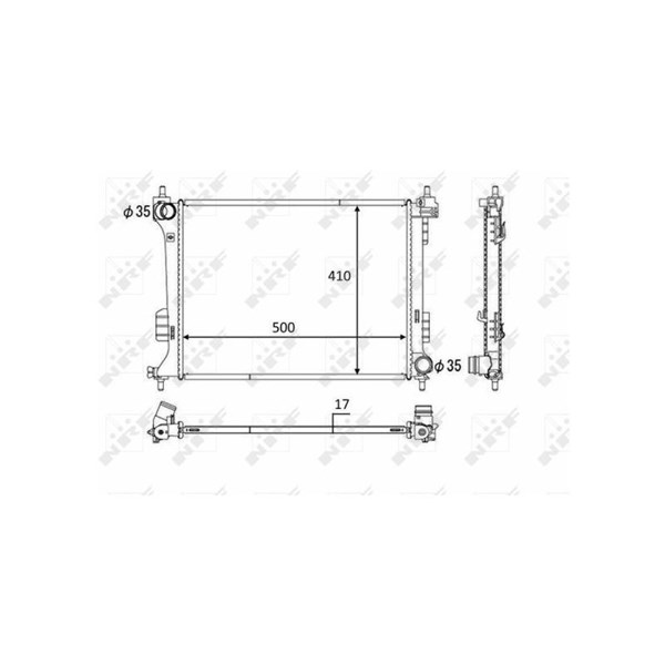 Kylare, motorkylning Nrf 58451 NRF Kylare, motorkylning Nrf 58451 NRF