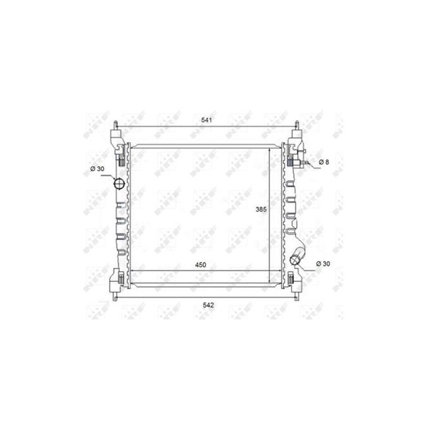 Kylare, motorkylning Nrf 58454 NRF Kylare, motorkylning Nrf 58454 NRF