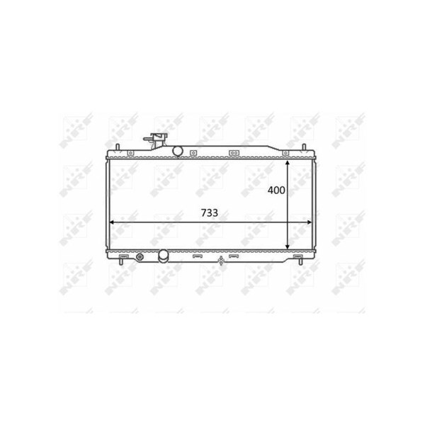 Kylare, motorkylning Nrf 58458 NRF