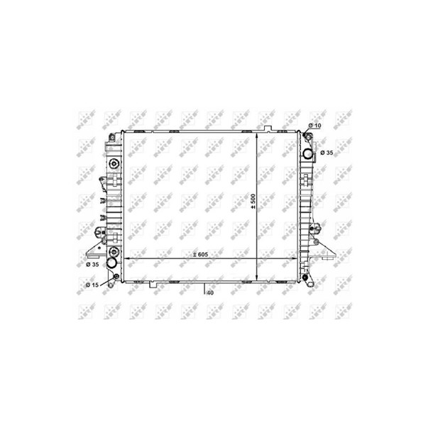 Kylare, motorkylning Nrf 58463 NRF Kylare, motorkylning Nrf 58463 NRF
