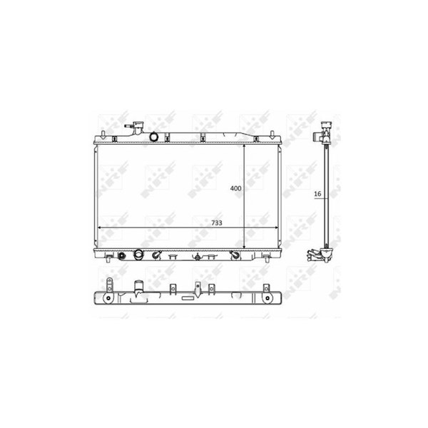 Kylare, motorkylning Nrf 58469 NRF