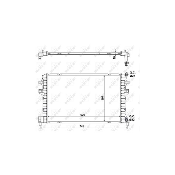 Kylare, motorkylning Nrf 58471 NRF Kylare, motorkylning Nrf 58471 NRF