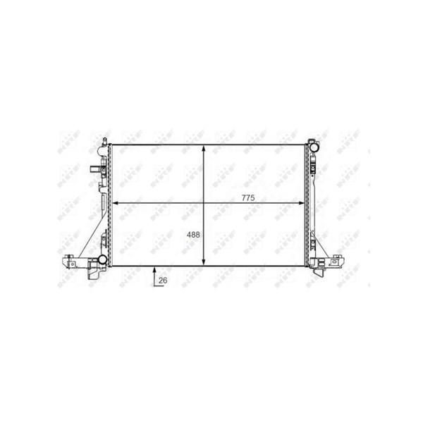 Kylare, motorkylning Nrf 58481 NRF