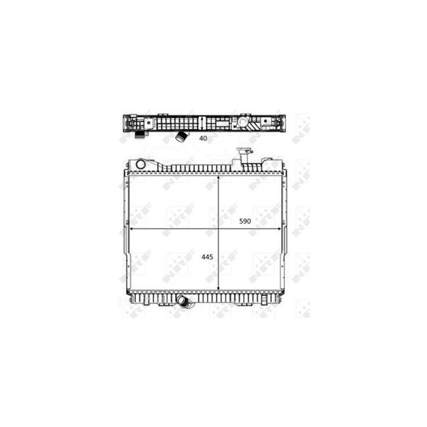 Kylare, motorkylning Nrf 58484 NRF Kylare, motorkylning Nrf 58484 NRF