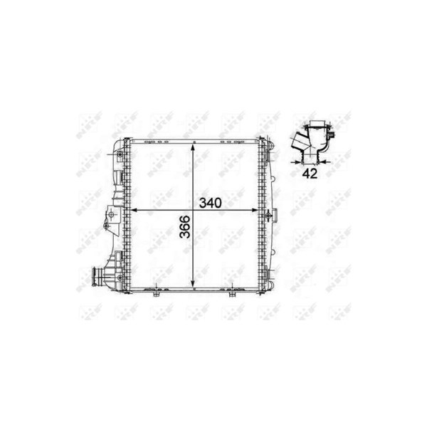 Kylare, motorkylning, Vänster Nrf 58485 NRF Kylare, motorkylning, Vänster Nrf 58485 NRF