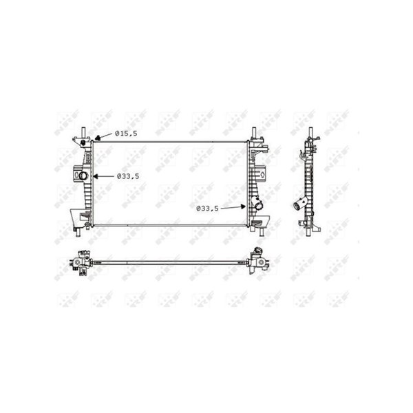Kylare, motorkylning Nrf 58487 NRF