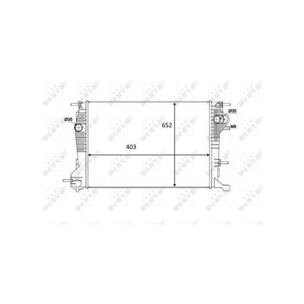 Kylare, motorkylning Nrf 58488 NRF Kylare, motorkylning Nrf 58488 NRF