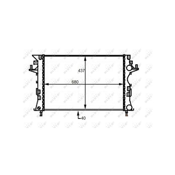 Kylare, motorkylning Nrf 58490 NRF Kylare, motorkylning Nrf 58490 NRF