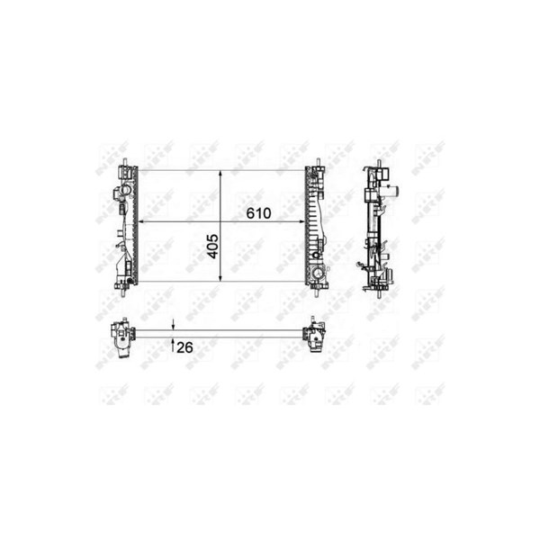 Kylare, motorkylning Nrf 58492 NRF Kylare, motorkylning Nrf 58492 NRF