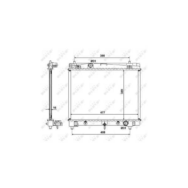 Kylare, motorkylning Nrf 58495 NRF Kylare, motorkylning Nrf 58495 NRF