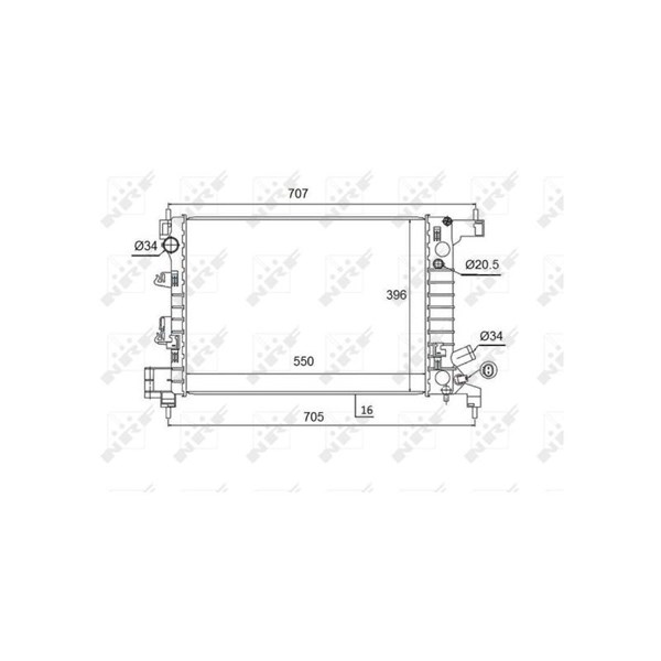 Kylare, motorkylning Nrf 58504 NRF Kylare, motorkylning Nrf 58504 NRF