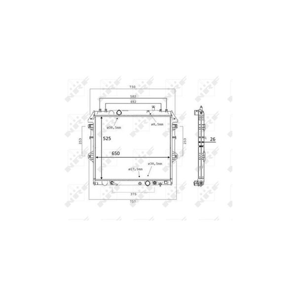 Kylare, motorkylning Nrf 58534 NRF Kylare, motorkylning Nrf 58534 NRF
