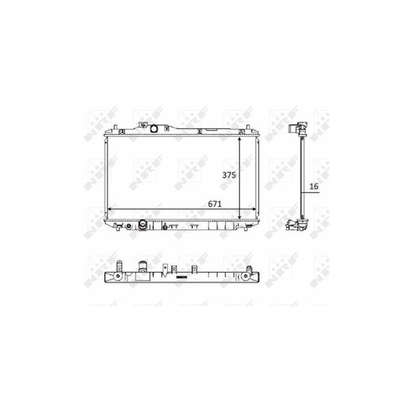 Kylare, motorkylning Nrf 58537 NRF Kylare, motorkylning Nrf 58537 NRF
