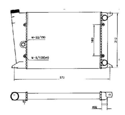 Kylare, motorkylning Nrf 58552 NRF