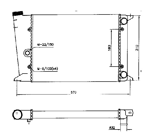 Kylare, motorkylning Nrf 58552 NRF Kylare, motorkylning Nrf 58552 NRF