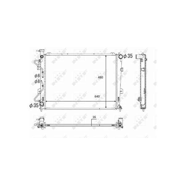 Kylare, motorkylning Nrf 58554 NRF Kylare, motorkylning Nrf 58554 NRF