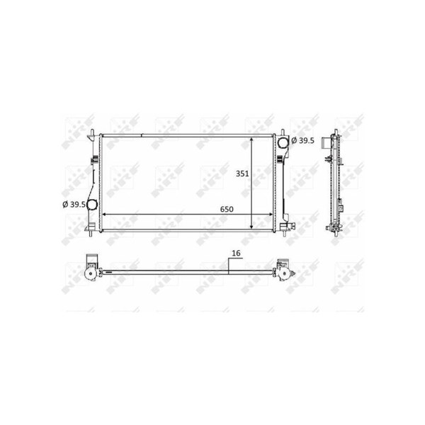Kylare, motorkylning Nrf 58558 NRF Kylare, motorkylning Nrf 58558 NRF
