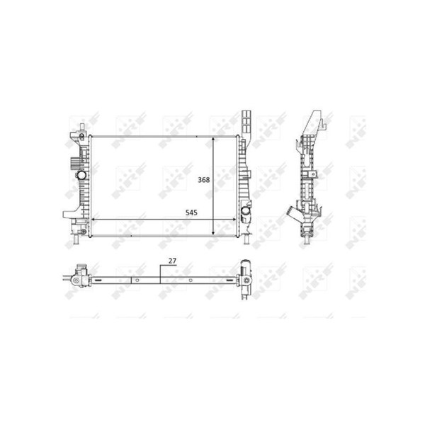 Kylare, motorkylning Nrf 58650 NRF Kylare, motorkylning Nrf 58650 NRF