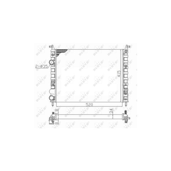 Kylare, motorkylning Nrf 58656 NRF Kylare, motorkylning Nrf 58656 NRF