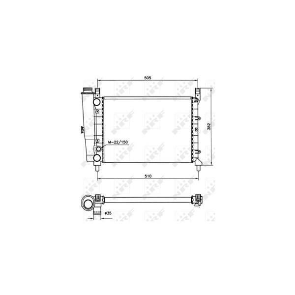 Kylare, motorkylning Nrf 58705 NRF Kylare, motorkylning Nrf 58705 NRF