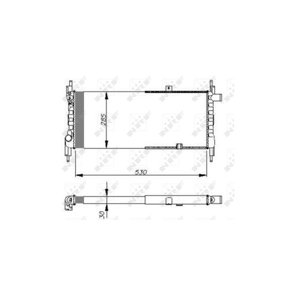Kylare, motorkylning Nrf 58711 NRF