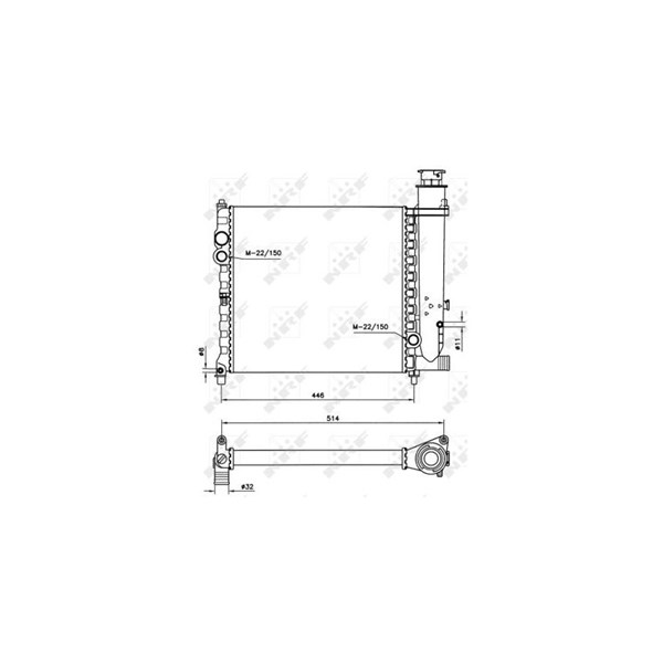 Kylare, motorkylning Nrf 58714 NRF Kylare, motorkylning Nrf 58714 NRF