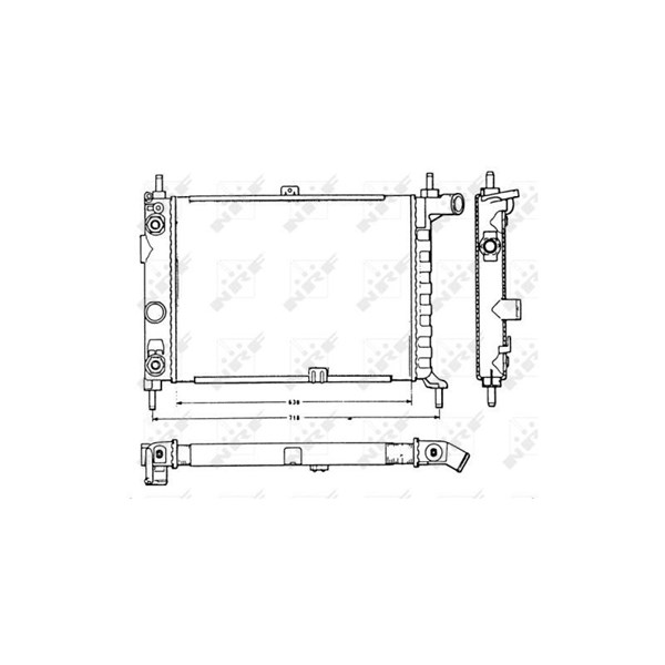 Kylare, motorkylning Nrf 58721 NRF Kylare, motorkylning Nrf 58721 NRF