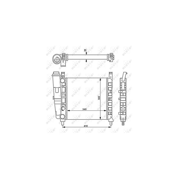 Kylare, motorkylning Nrf 58730 NRF Kylare, motorkylning Nrf 58730 NRF