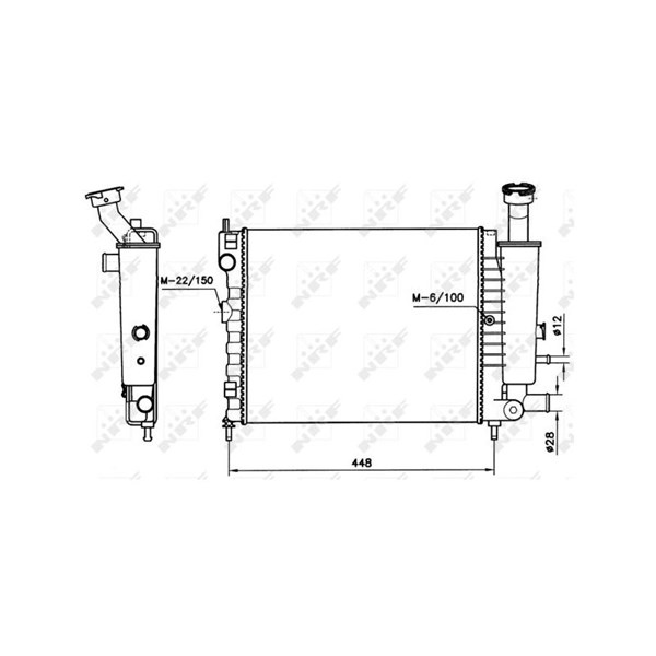 Kylare, motorkylning Nrf 58736 NRF Kylare, motorkylning Nrf 58736 NRF