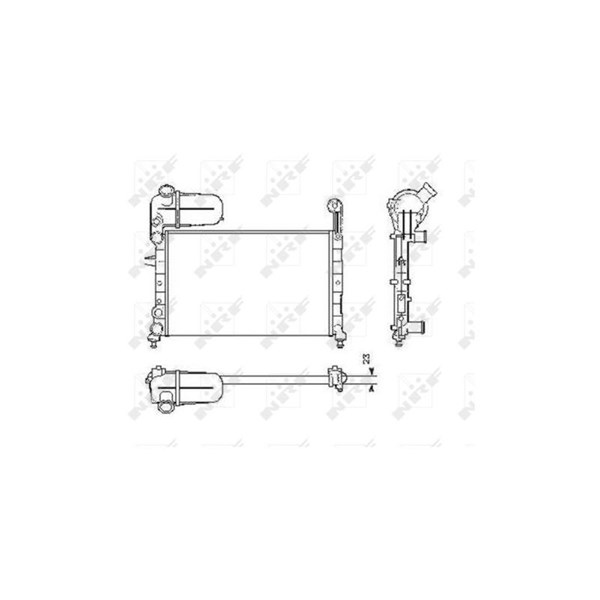 Kylare, motorkylning Nrf 58755 NRF Kylare, motorkylning Nrf 58755 NRF