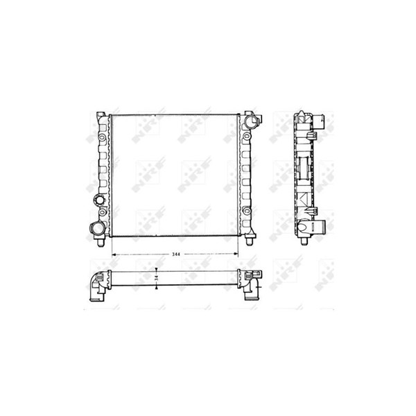 Kylare, motorkylning Nrf 58766 NRF Kylare, motorkylning Nrf 58766 NRF