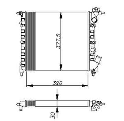 Kylare, motorkylning Nrf 58771 NRF