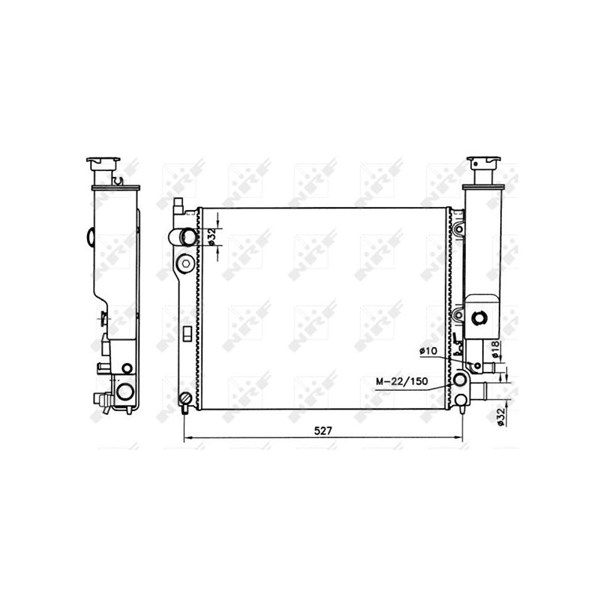 Kylare, motorkylning Nrf 58776 NRF