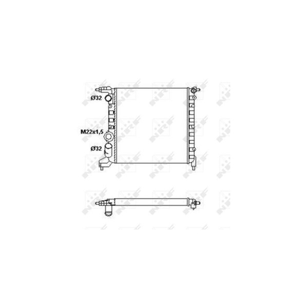 Kylare, motorkylning Nrf 58783 NRF