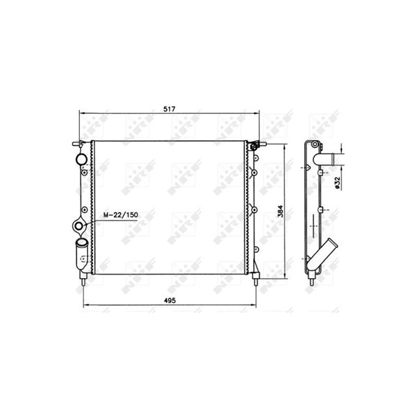 Kylare, motorkylning Nrf 58786 NRF Kylare, motorkylning Nrf 58786 NRF
