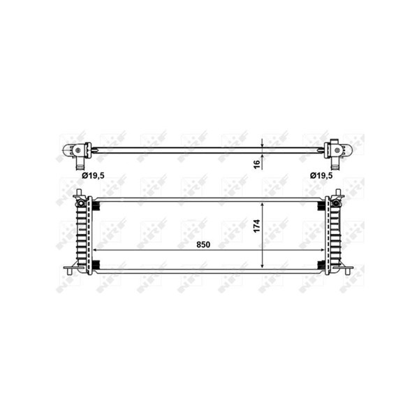 Kylare, motorkylning Nrf 58790 NRF