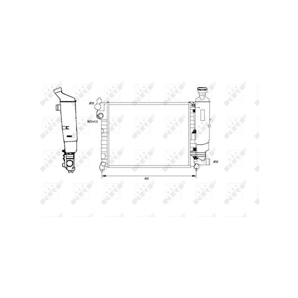 Kylare, motorkylning Nrf 58807 NRF Kylare, motorkylning Nrf 58807 NRF