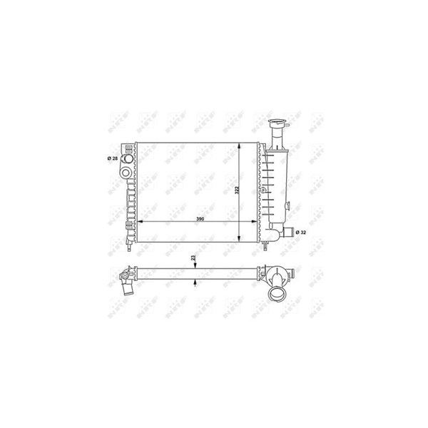 Kylare, motorkylning Nrf 58814 NRF Kylare, motorkylning Nrf 58814 NRF