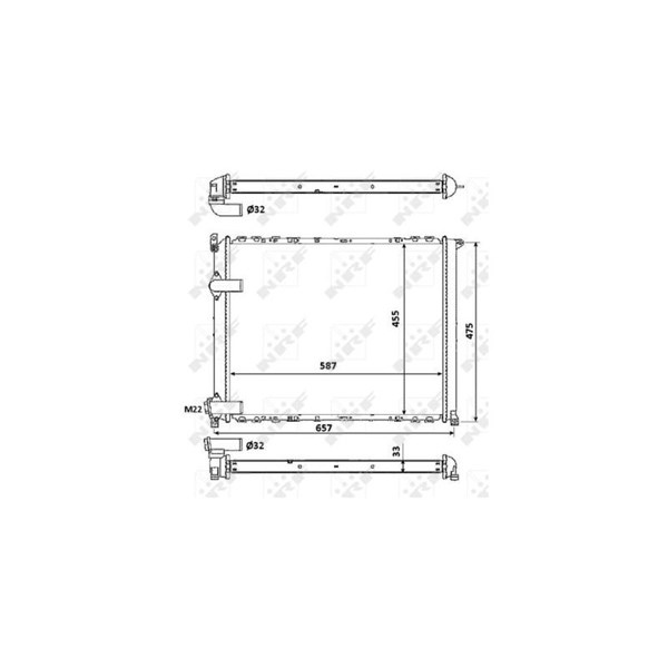 Kylare, motorkylning Nrf 58849 NRF Kylare, motorkylning Nrf 58849 NRF
