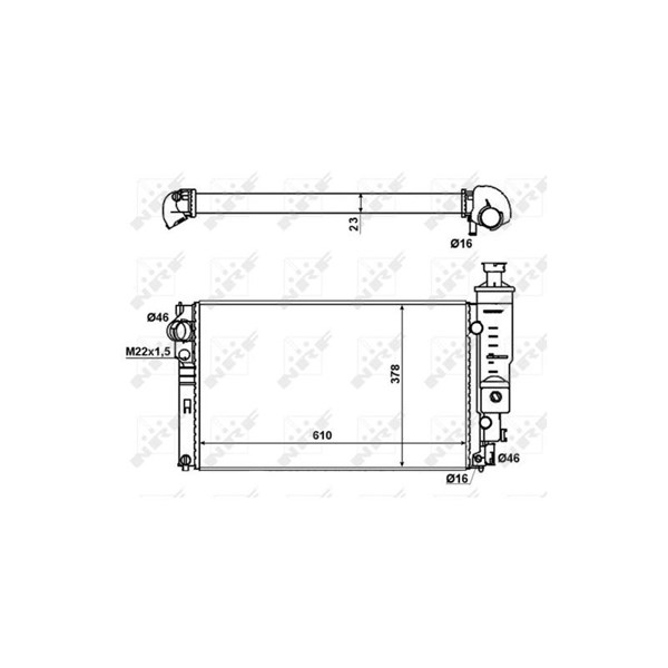 Kylare, motorkylning Nrf 58889 NRF Kylare, motorkylning Nrf 58889 NRF
