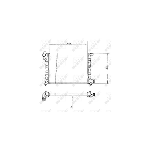Kylare, motorkylning Nrf 58893 NRF Kylare, motorkylning Nrf 58893 NRF