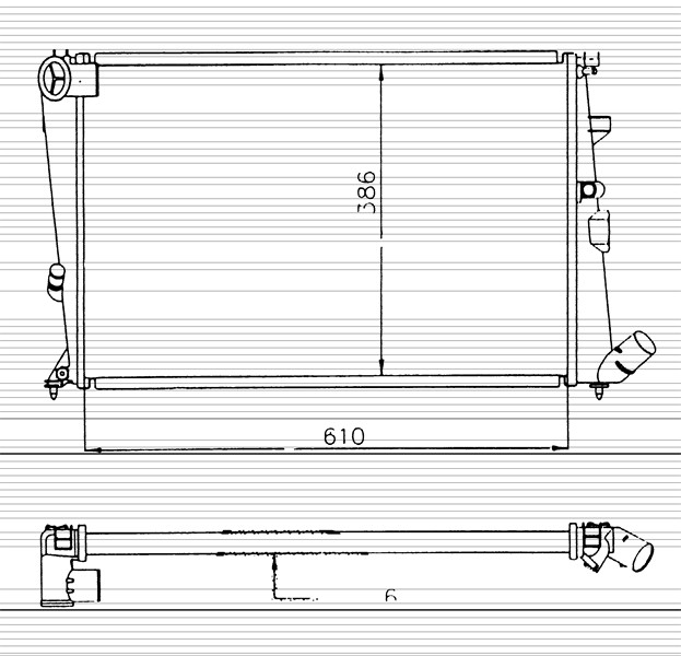 Kylare, motorkylning Nrf 58915 NRF Kylare, motorkylning Nrf 58915 NRF