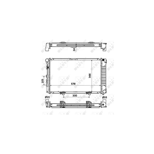 Kylare, motorkylning Nrf 58925 NRF Kylare, motorkylning Nrf 58925 NRF