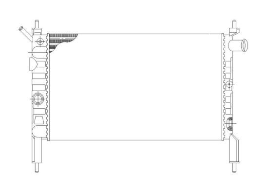 Kylare, motorkylning Nrf 58930 NRF